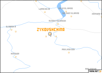 map of Zykovshchina