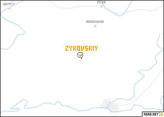 map of Zykovskiy