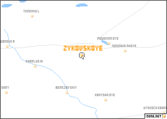 map of Zykovskoye