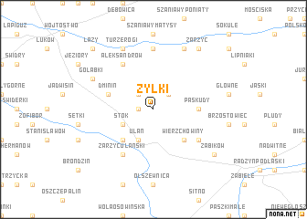 map of Żyłki