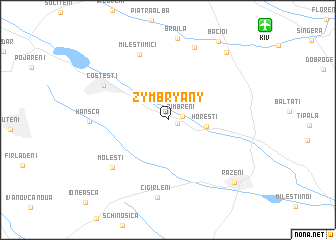 map of Zymbryany