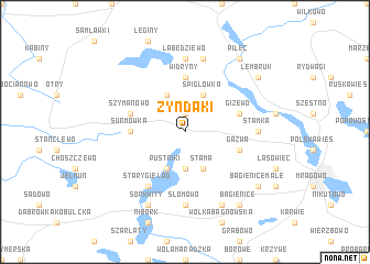 map of Zyndaki