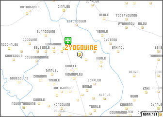 map of Zyogouiné