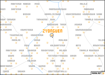 map of Zyonguen