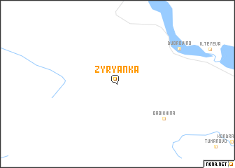 map of Zyryanka