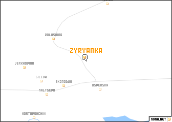 map of Zyryanka