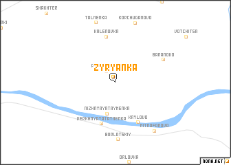 map of Zyryanka