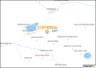 map of Zyryankul\