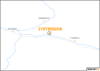 map of Zyryanovka