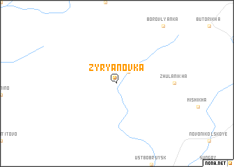 map of Zyryanovka