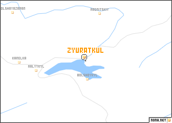 map of Zyuratkul\