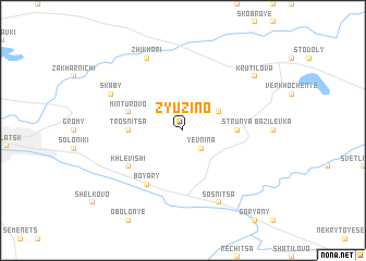 map of Zyuzino