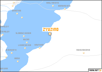 map of Zyuzino