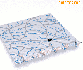 3d view of Saint-Créac