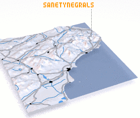 3d view of Sanet y Negrals