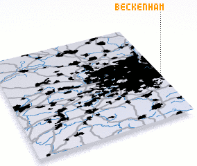 3d view of Beckenham