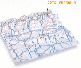 3d view of Artalens-Souin