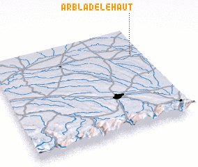 3d view of Arblade-le-Haut