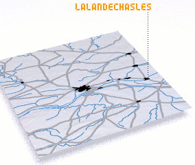 3d view of La Lande-Chasles