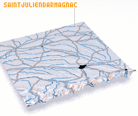 3d view of Saint-Julien-dʼArmagnac