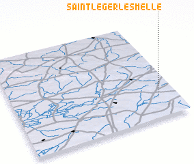 3d view of Saint-Léger-lès-Melle