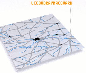 3d view of Le Coudray-Macouard