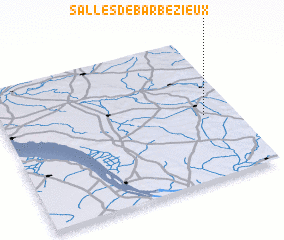 3d view of Salles-de-Barbezieux