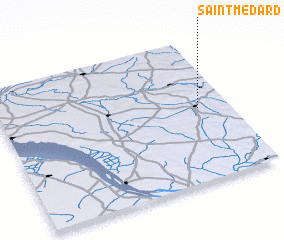 3d view of Saint-Médard