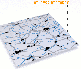 3d view of Hatley Saint George