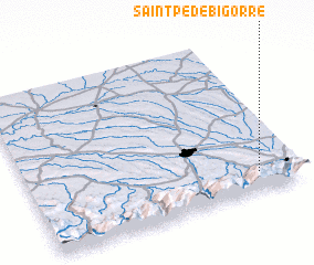 3d view of Saint-Pé-de-Bigorre