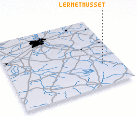 3d view of Lerm-et-Musset