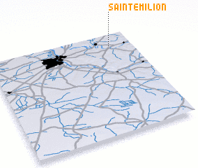 3d view of Saint-Émilion