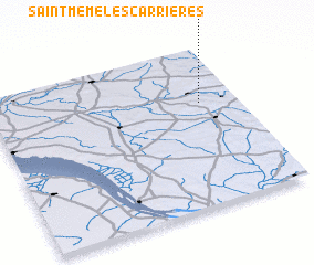 3d view of Saint-Même-les-Carrières