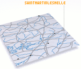 3d view of Saint-Martin-lès-Melle