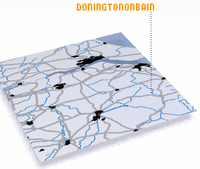 3d view of Donington on Bain