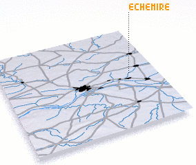 3d view of Échemiré