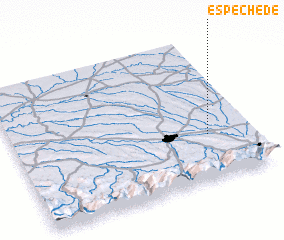 3d view of Espéchède