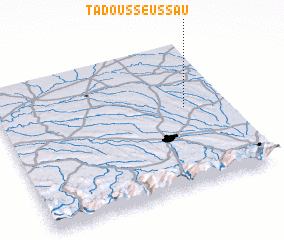 3d view of Tadousse-Ussau