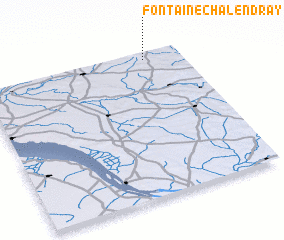 3d view of Fontaine-Chalendray