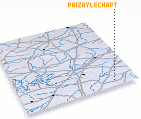 3d view of Paizay-le-Chapt