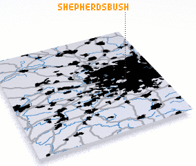 3d view of Shepherds Bush