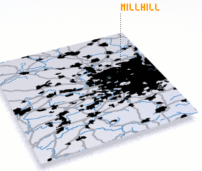 3d view of Mill Hill