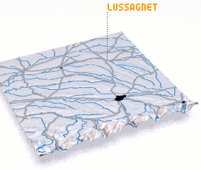 3d view of Lussagnet