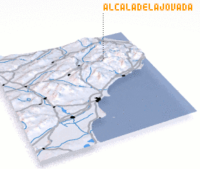 3d view of Alcalá de la Jovada