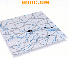 3d view of Denezé-sous-Doué