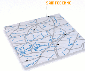 3d view of Sainte-Gemme