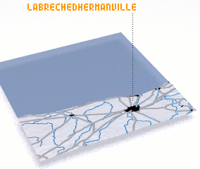 3d view of La Brèche-dʼHermanville