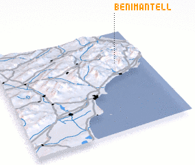 3d view of Benimantell