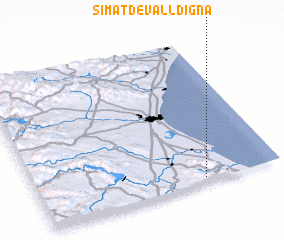 3d view of Simat de Valldigna