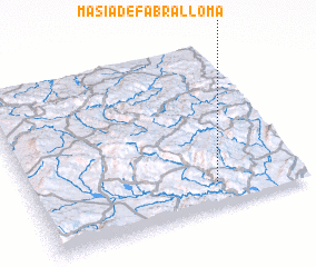 3d view of Masía de Fabra Lloma